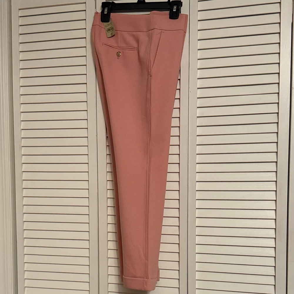 LOFT Blush Straight Leg Pants